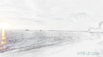 Just for fun -Pencil drawing of the beach